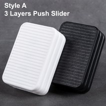 피젯토이 재미있는 ABS 마그네틱 슬라이더 EDC 피젯 푸시 클리커 핸틱 스트레스 방지 성인 포커스 데스크, 01 1PC Random A