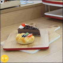 푸드스타일리스트 모던스타일 밝은느낌 SNS촬영 우드손잡이도마 나무손잡이도마, 레드