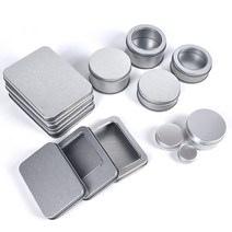 원형 틴케이스 미니 다용도 정리함 투명 철제 수납함 사각 소품 케이스 다이소 다꾸 보관함, 2-1. 사각 9 X 6 X 1.8, 본상품선택