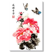 풍수 액자 모란꽃 그림 액자, 10. 향기로운 목단, 01 3호 21x29(cm)