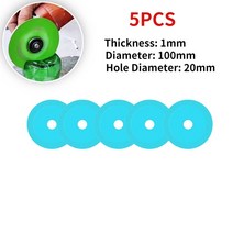 100mm 다이아몬드 디스크 톱날 세라믹 및 일반 유리 타일 옥 대리석 연마 커팅 블레이드 날카로운 브레이징, 04 5pcs 100mm Blue