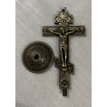 십자고상 원목형 천주교 벽고상 차량용 인테리어 장식용 탁상, 청고 7*13.7CM