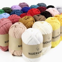 누에르고치 패브릭얀 (29색) NUERGOCHI fabric yarn 져지 원단으로 털날림이 없고 부드러운 감촉으로 피부가 예민하신 분에게도 안전 뜨개질 대바늘 코바늘, 25.더스티라일락