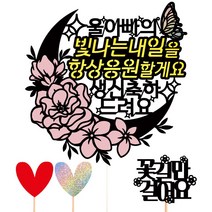 비비드레인 생신 케이크토퍼, 100-빛나는내일(울아빠)
