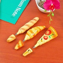독특한 빵모양 볼펜 학생 사무실 필기구, 크로아상