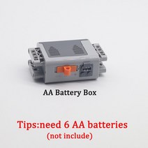 레고 호환 기술 부품 모터 다중 전원 기능 MOC PF 빌딩 블록 X-XL-M-서보, [13] AA box