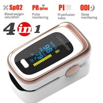 가정용 펄스옥시미터 산소 포화도 측정기 kiuzou finger pulse oximeter spo2 pr pi rr 혈액 heart rate monitor oled de, (131r)골드 화이트