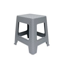 이리빙몰 플라스틱 라탄 점보 의자, 라탄점보 그레이