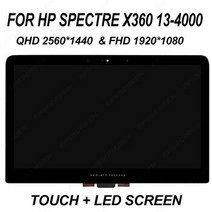 [해외] HP SPECTRE X360 1340 FHD 1920*1080 모니터 및 QHD 2560*1440 디스플레이 LCD 화면 디지타이저 터치 스크린 어셈블리 패널, 2560x1440 40pin