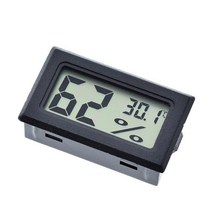측정 측량미니 LCD 디지털 온도계 습도계 실내 온도 편리한 센서 게이지 계측기, 01 1pc black