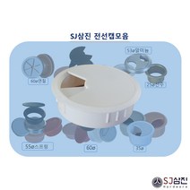 전선캡 55 60 80파이 SJ삼진전선캡, 80파이(백색)