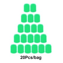 휠캡 휠커버 야광 밸브 캡 녹색 청색 형광 자동차 오토바이 자전거 휠 스타일링 타이어 허브 자동 장식, 8.20pcs Green