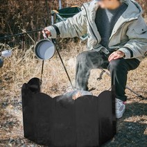 슈와츠 버너 바람막이 가스버너 캠핑 화로대 가림막, 버너바람막이 블랙 70*120, 70x120