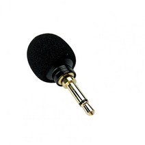 고감도 금속 쉘 3.5mm 오디오 스테레오 소형 인라인 마이크 라우드 스피커 용, 01 Black