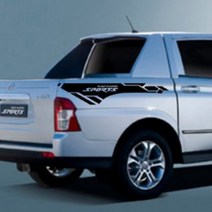 ArtX 코란도스포츠 적재함 사이드 데칼스티커- NO.636, 카본퍼플