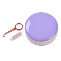 나르게 쉬운 사무실을 위한 부분적인 휴대용 리테이너 케이스 틀니 마우스 가드, 퍼플 핑크, 9x4.5cm, ABS 실리콘
