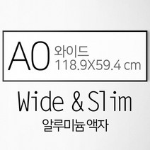 시즈팝 FA000 ALW A0 와이드 가로세로 알루미늄 프레임 액자, 01 블랙