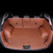 가죽 자동차 트렁크 매트 현대 투싼 2019 2020 suv 카고 라이너 액세서리 인테리어 부츠, Brown 2
