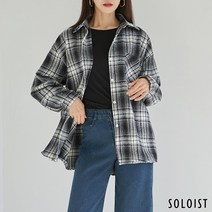 [솔로이스트] 웨어러블 타탄체크 셔츠 SADM4105