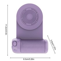 핸드폰셔터그립 스마트폰그립 카메라그립 Mobile Handheld Selfie Booster Holder Blue Tooth Magnetic Pho, 03 Purple