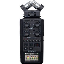 ZOOM H6 휴대용 스튜디오 핸디 ASMR 보이스레코더, H6 All Black (2020 Model)