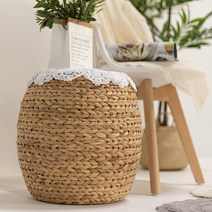 라탄스툴 해초 수초 원형 보조의자, 타원형