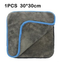 세차 타월 1200GSm 마이크로 화이버 자동차 자세히 걸레 청소 건조 도구 주방 세탁 액세서리, 1PCS 30X30