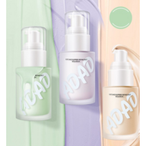 ADAD 얼굴 모이스처 스킨 베이스 톤업크림 물광 메이크업베이스 밀착 커버 비비크림 30g, 자색*3