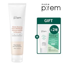 메이크프렘 퓨어바이옴 딥 클렌징폼 150ml (+폼20ml+샤쉐2매), 단품
