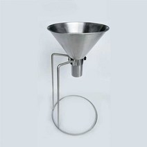 스테인리스 깔때기 포장 정량 주입기 가정용 호퍼, 사출구 직경 2cm (+원형간이거치대)