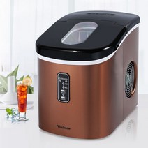 업소용제빙기 30kg 50kg 대형 투명얼음 가방 캠핑용 사각얼음 카페소형 우유 차 가게 바 자동 고급, 공기 냉각, 수동 물 주입, 스테인레스 스틸 청동