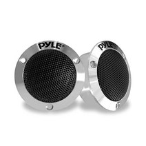 파일 2.5 듀얼 티타늄 돔 트위터 - 4옴의 1쌍 1 보이스 코일 80와트 알루미늄 하우징 스피커용 자동차 오디오 PLTWB3