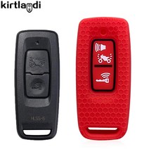 2/3 버튼 실리콘 원격 키 케이스 홀더 혼다 PCX160 비전 SH350 125 스위치 ADV 렌치 2021, [03] red, 03 red