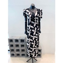 VIVA / 21SS (재진행) 꽃잎 브이랩 반팔 맥시원피스