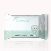 코튼데이 건티슈 오코텍스 순면100% 15매입 20개 신생아티슈 마른물티슈