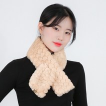 라핑 하트 퍼 미니 목도리 겨울 쁘띠 머플러