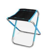 알미늄의자 야외 접이식 낚시 알루미늄 초경량 휴대용 캠핑 낚시 피크닉, 쌀 흰