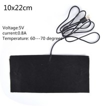 온수매트 Usb 충전 따뜻한 붙여 넣기 패드 방수 탄소 섬유 난방 패드 신발 장갑 패드 용품에 대 한 안전한 휴대용 난방 따뜻한 패드, 10X22cm