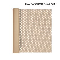 크래프트 친환경 벌집 포장지 선물 포장 종이 뽁뽁이 완충제 꽃 꽃 폴리에스터 홈, 크래프트50x1000cm