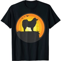 브랜드없음 American Eskimo Dog T Shirt Funny Cloud Spitz lover