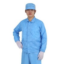 MK 제전방진복 [상의 Y카라] 정전기방지 크린룸 제전복 방진복, 네이비, 상의Y_S(85), 1개