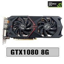 그래픽 카드 비디오 SHELI51RISC GTX1080 8GB 게임용 G 데스크탑 컴퓨터 게임 맵 1080Ti 1070 호환, [01] GTX1080 8GB, 01 GTX1080 8GB