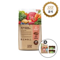[공식] ANF 식스프리 플러스 강아지 사료 모음 (1.8kg 5.6kg 소고기/연어 양고기/쌀 연어흰살생선 오리/연어), ANF독 캔 랜덤2개+ANF독 샘플5개+러브미1개, ANF 독 식스프리 플러스 소고기/연어 1.8kg