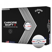 캘러웨이 크롬 소프트 X 360 트리플 트랙 골프공 100% 정품보장, White, 1- 4, 12-Ball Pack, 1개