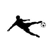 자동차포인트 0120 축구사람 튜닝스티커(S), 레드