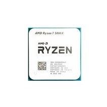 5800x AMD Ryzen 7 5800X CPU R7 3.8GHz 8 코어 16 스레드 프로세서 7NM L3 = 32M 소켓 AM4, 한개옵션0