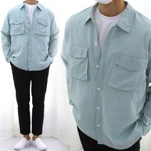 남자 린넨 셔츠 자켓 여름 긴팔 오버핏 남방