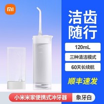 휴대용 구강 세정기 치석 제거 교정, Xiaomi휴대용덴탈플러셔화이트+SF