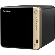 QNAP 터보 NAS TS-464-4G SAN/NAS 스토리지, Diskless NAS, 3 Bay - 4G RAM