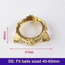 지구본 세계 지도 지구의금속 크리스탈 유리 렌즈 볼 디스플레이 스탠드 점술 사진 렌즈볼베이스 60 80mm, 01 SS fits 4-6cm ball